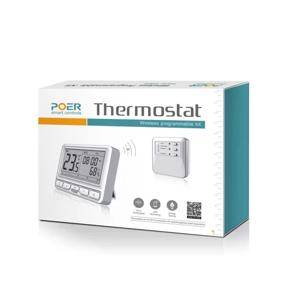 Pachet doua zone – Termostat POER Smart cu control vocal Google Home si Alexa prin internet - imagine 6